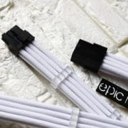 EPICMOD Premium Series – Atlantic White – Sleeved Extension Cable PC