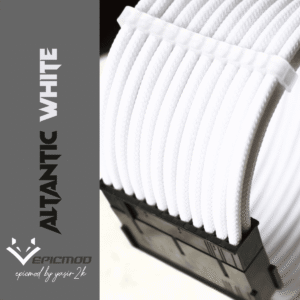 EPICMOD Premium Series - Atlantic White - Sleeved Extension Cable PC