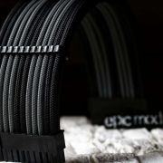 Black Grey Sleeved Cable Extension Kit