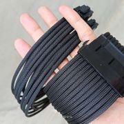 Full Black Sleeved Extension Cables PC – EPICMOD