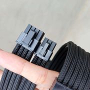 Full Black Sleeved Extension Cables PC – EPICMOD