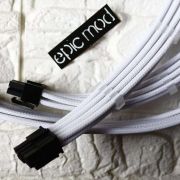 EPICMOD Premium Series – Atlantic White – Sleeved Extension Cable PC