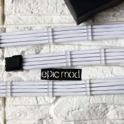 EPICMOD Premium Series – Atlantic White – Sleeved Extension Cable PC