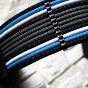 Black, Light blue, White, Grey Sleeved Extension Cables