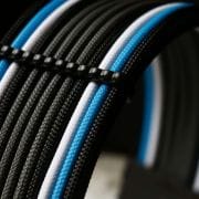 Black, Light blue, White, Grey Sleeved Extension Cables