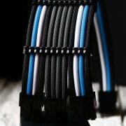 Black, Light blue, White, Grey Sleeved Extension Cables