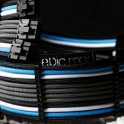 Black, Light blue, White, Grey Sleeved Extension Cables