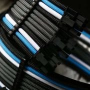 Black, Light blue, White, Grey Sleeved Extension Cables