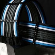 Black, Light blue, White, Grey Sleeved Extension Cables