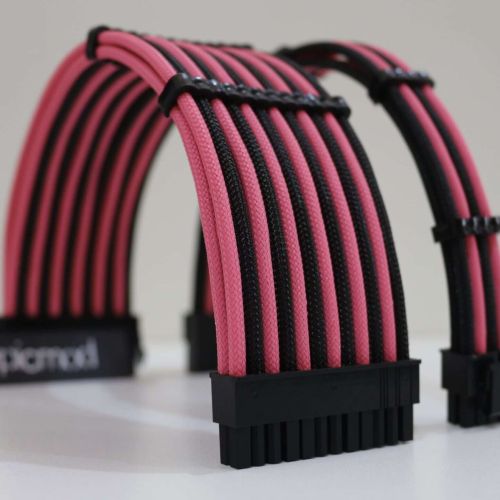 EPICMOD Premium Series – Pink Noir Elegance – Sleeved Extension Cable