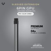 EPICMOD Premium Series – Obsidian Shadowline – Sleeved Extension PC Cable