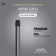 EPICMOD Premium Series – Obsidian Shadowline – Sleeved Extension PC Cable