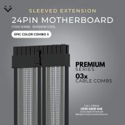 EPICMOD Premium Series – Obsidian Shadowline – Sleeved Extension PC Cable